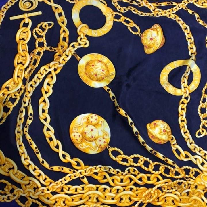Authentic Celine Silk Scarf